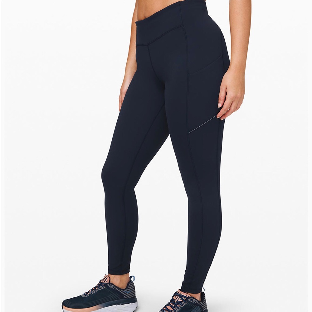 Navy Lululemon Speed Up Leggings